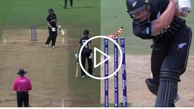 [Watch] Mohammad Wasim Jr. Cleans Up Glenn Phillips With A Pacy Delivery